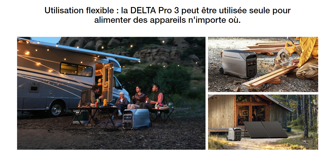 Station Électrique Portable EcoFlow DELTA Pro 3 - 4000W